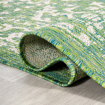 Malta Bohemian Medallion Textured Weave Indoor/outdoor Area Rug